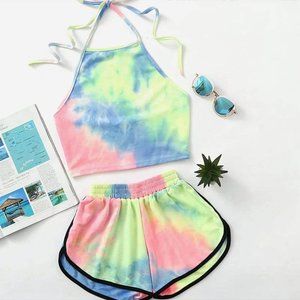 2 piece sets Summer Women 2020 Tie Dye Set